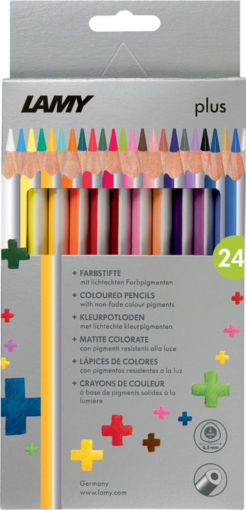 LAMY Dreikant-Buntstifte plus 24er Kartonetui