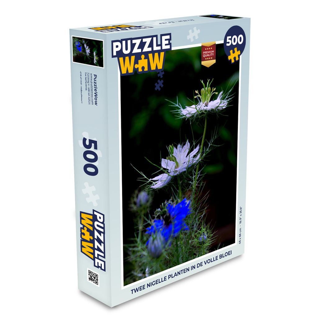 MuchoWow Puzzle 500 Teile Zwei Nigellapflanzen in voller Blüte - Denken - Spiel - Toy