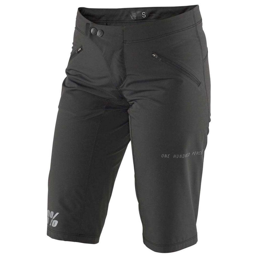 100% Damen Fahrradshorts Ridecamp , Schwarz, XL
