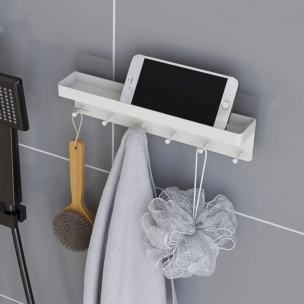 Schlüsselbrett mit Ablage, ohne Bohren, Key Rack Wand mit 6 Produktbild 5