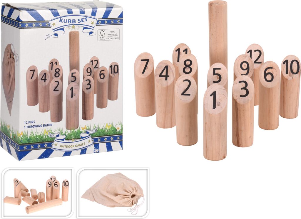 Outdoor Games Outdoor-Spiele Kubb-Spiel - Holz - 21-teilig Produktbild 7