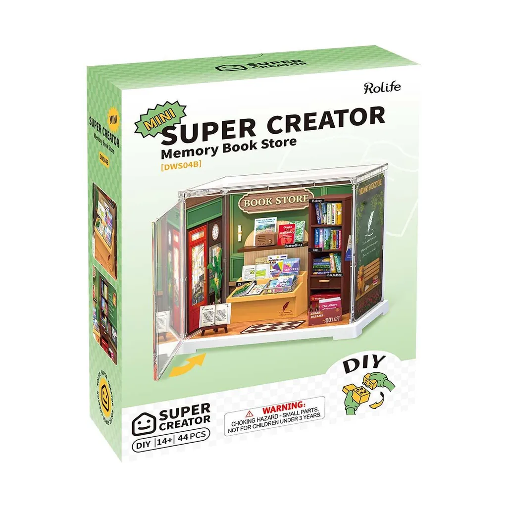 Puzzle 3D Rolife DWS04B Memory Book Store, Mini Maison de 44 Pièces
