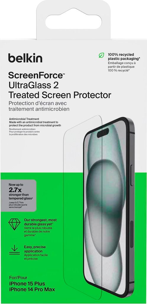 Belkin Displayschutz, Antimikrobiell, gehärtetes Produktbild