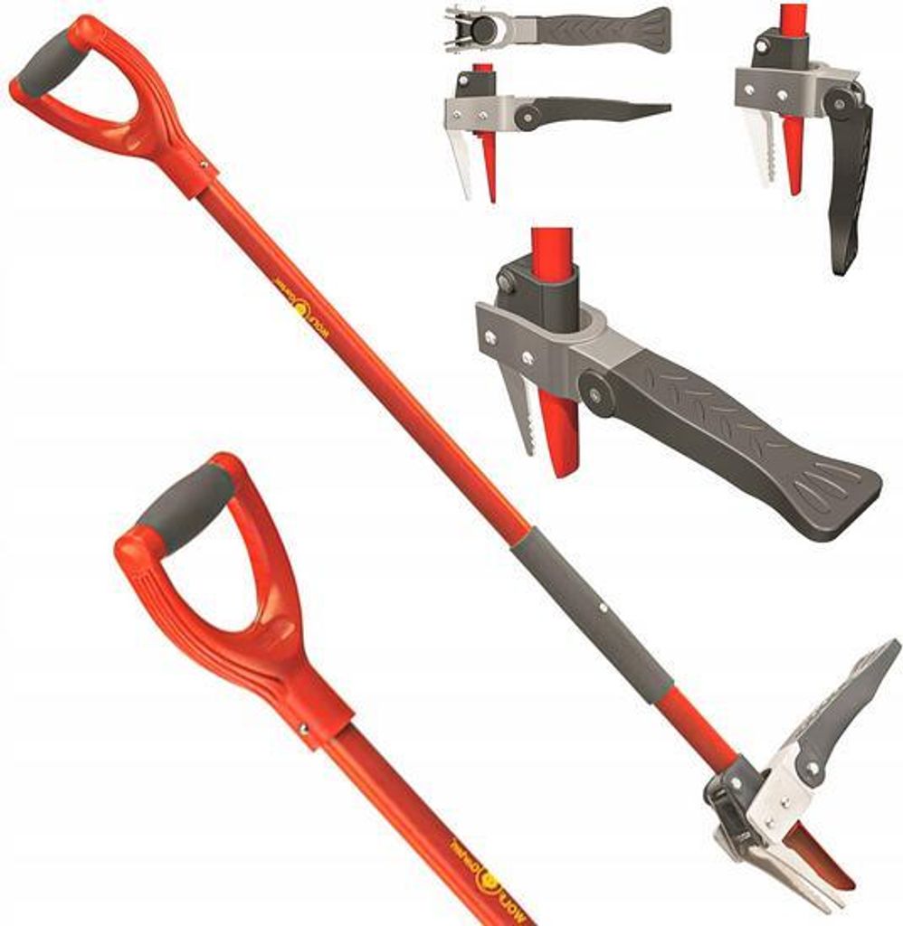 Automatik-Unkrautstecher IW-A (rot/grau, 110cm) Produktbild 