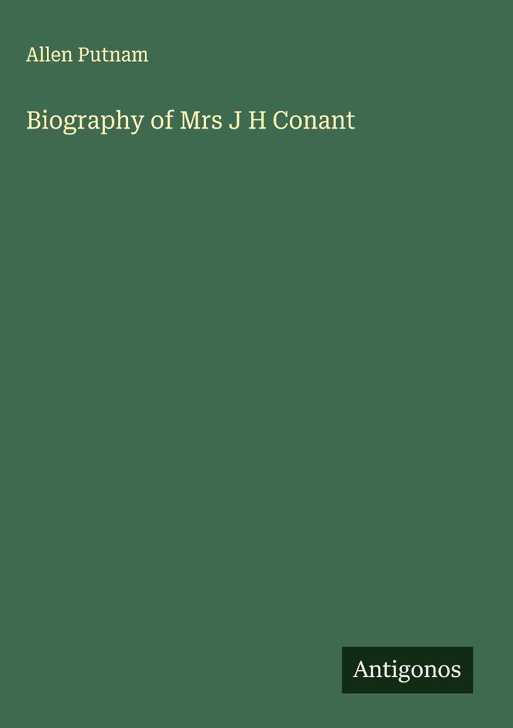 Biografie von Frau J. H. Conant