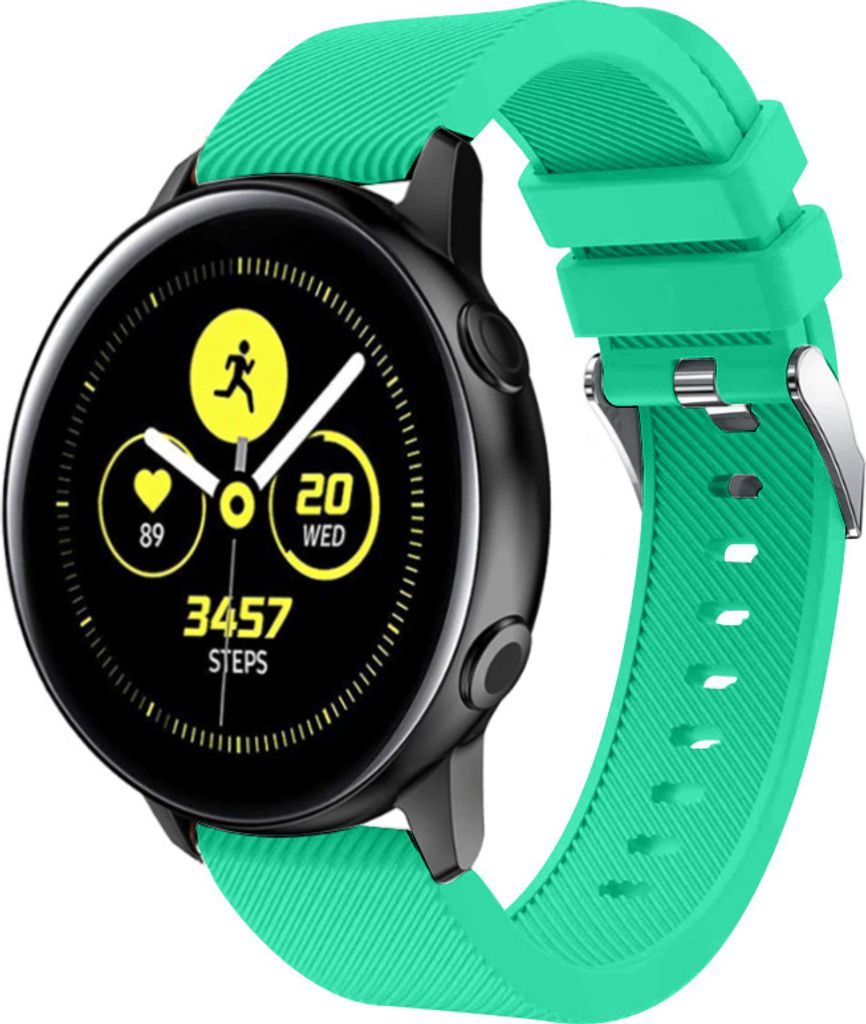 Strap-it Samsung Galaxy Watch Active / Active 2 Armband Silikon (Aqua)