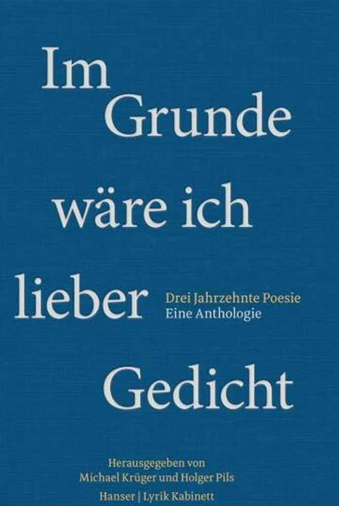 Affiche Im Grunde wäre ich lieber Gedicht - Poster Typographie Minimaliste