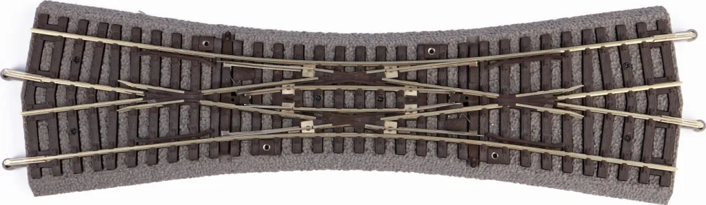 Piko 55424 DKW Traversée Jonction Double G239 avec Ballast Réel HO