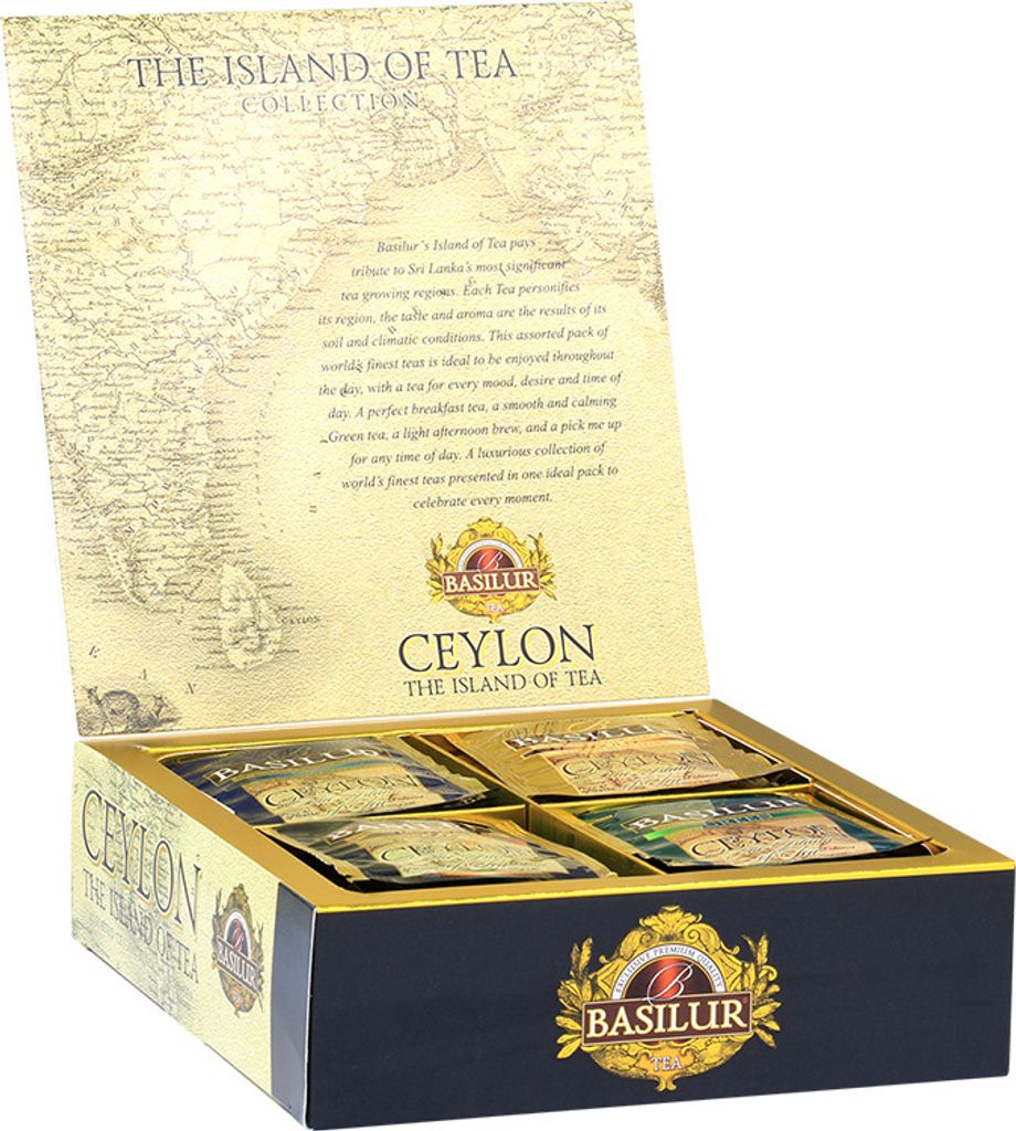 BASILUR Geschenkset mit 4 Teesorten aus der Kollektion "The Island of Tea" 80g