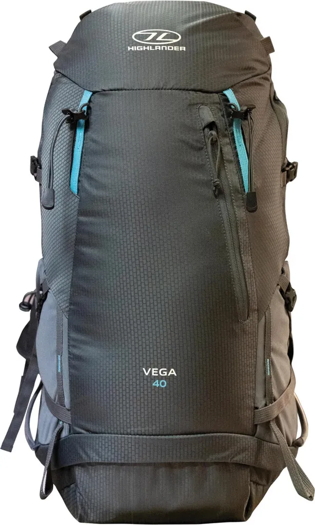 Zaino Trekking Donna Highlander Vega 40L Graphite - Ergonomia Top