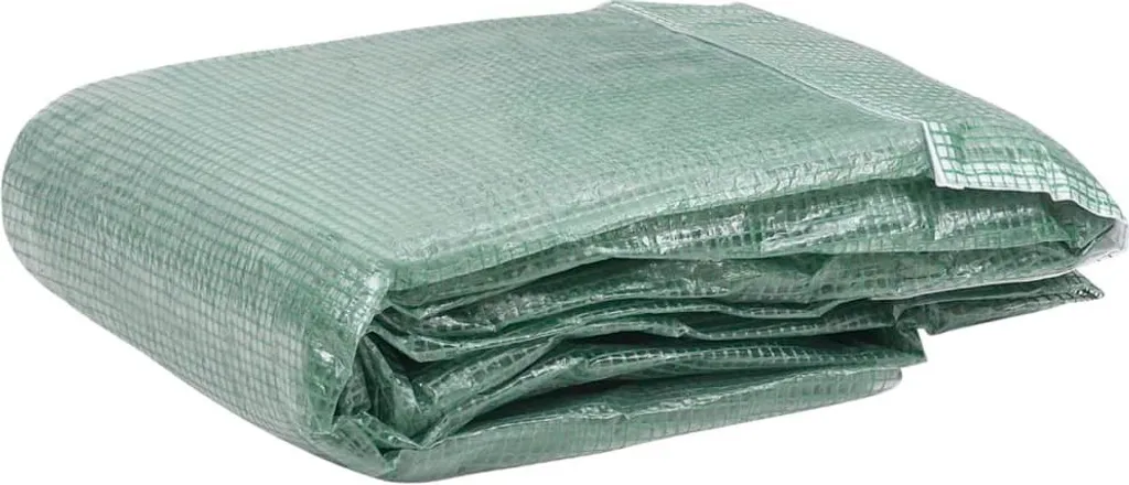 vidaXL Copertura di ricambio per serra (18 m²) 300x600x200 cm Verde