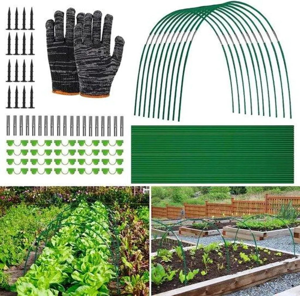 Bâches pour Plates-bandes Surélevées - Kit de Protection Potager 36 Pièces