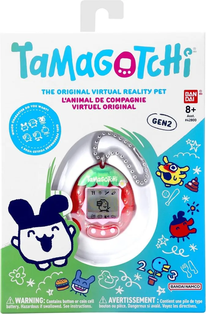 Tamagotchi Original Fresh Strawberry P2 l'Animal Virtuel Anti-Stress