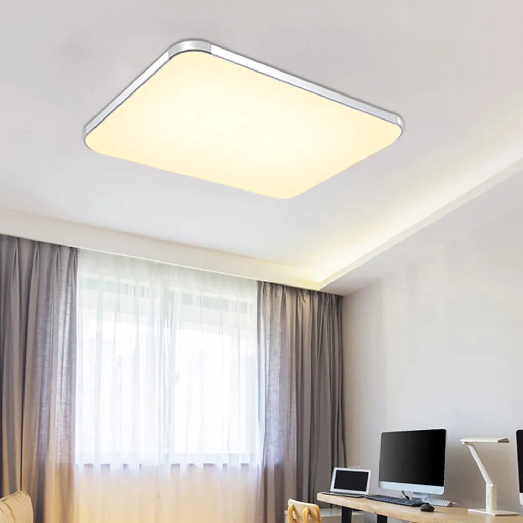 Plafonnier LED 72W Dimmable JNGLGO Rectangulaire avec Télécommande