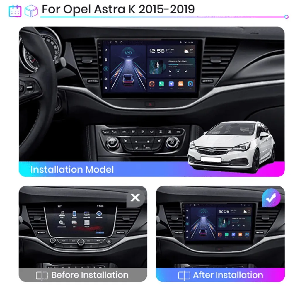 Remplacer Autoradio Opel Astra : Solution GPS Android et Mains Libres
