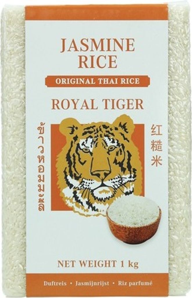Royal Tiger- 1Kg Jasmin Reis, Original Thailändischer Reis Produktbild 