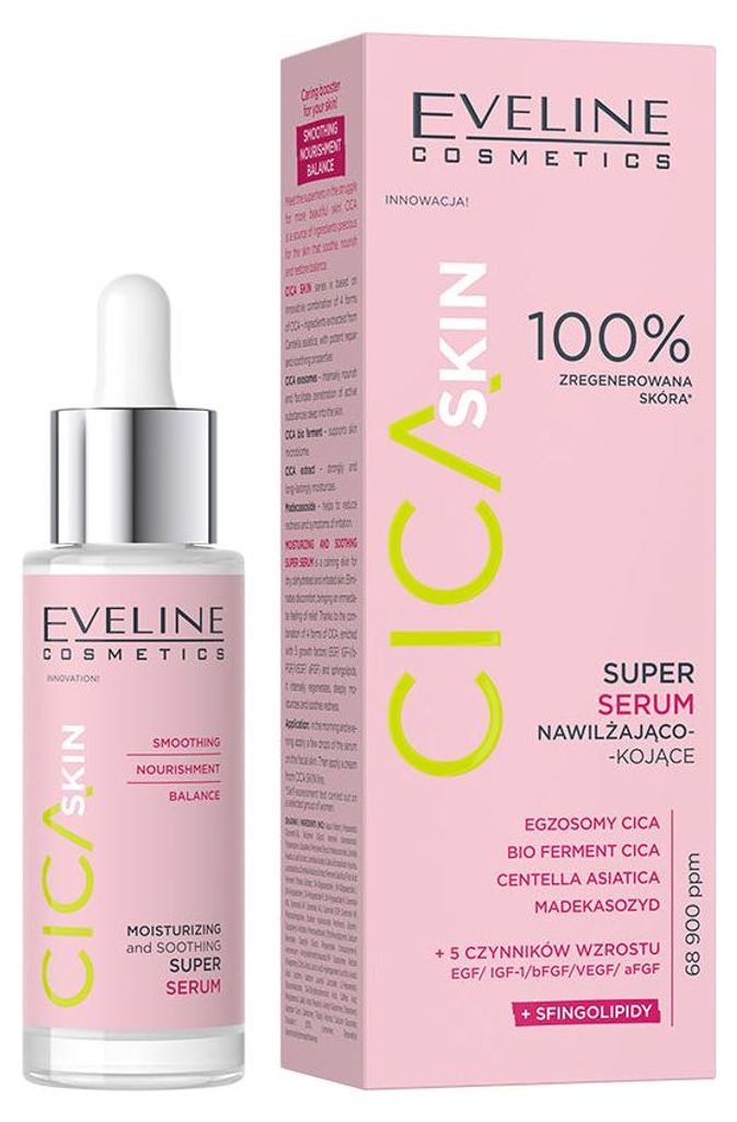 Eveline Cosmetics Cica Skin – feuchtigkeitsspendendes, beruhigendes Serum