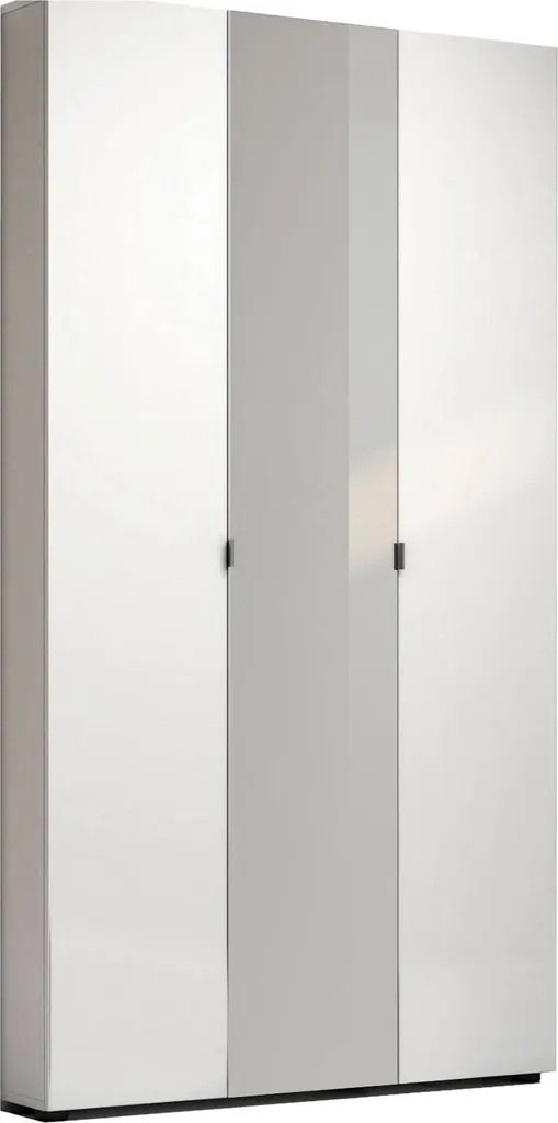 Armoire Design Blanc Brillant 22 Étagères Grande Capacité Made in Italy