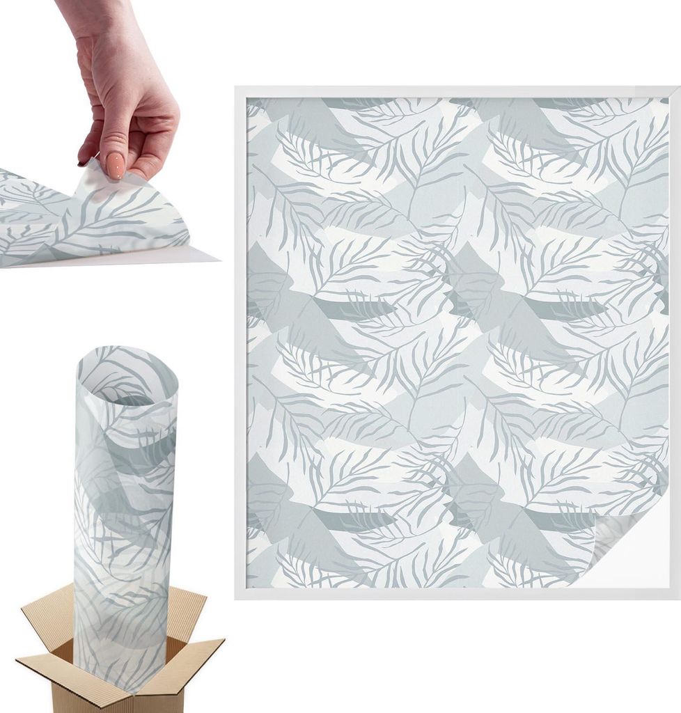 Buntglasfolie für Fenster – 116x100 cm – Stained-Glass-Fensterfolie, dekorativ & blickdicht – Selbstklebende Glasdekorfolie im Buntglas-Desi...