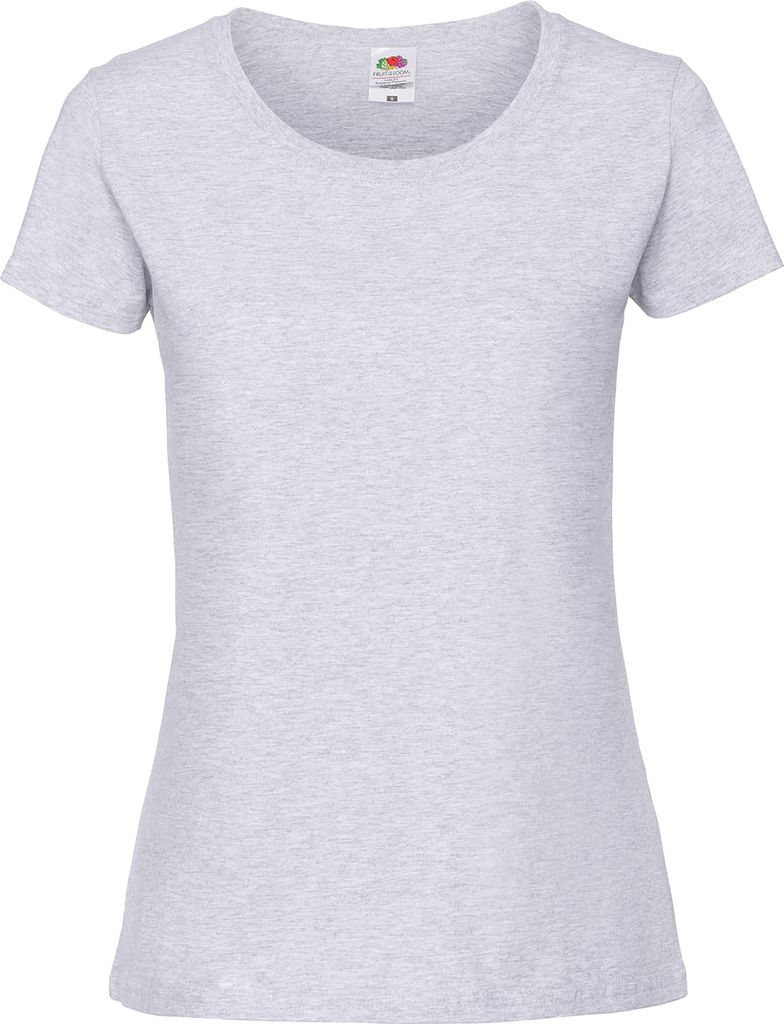 Fruit Of The Damen T-Shirt, enganliegend RW5975 (M) (Asche)