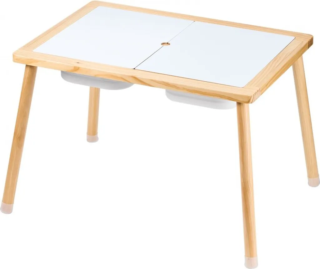 Table sensorielle 3 compartiments de rangement pour sable et activités - 9