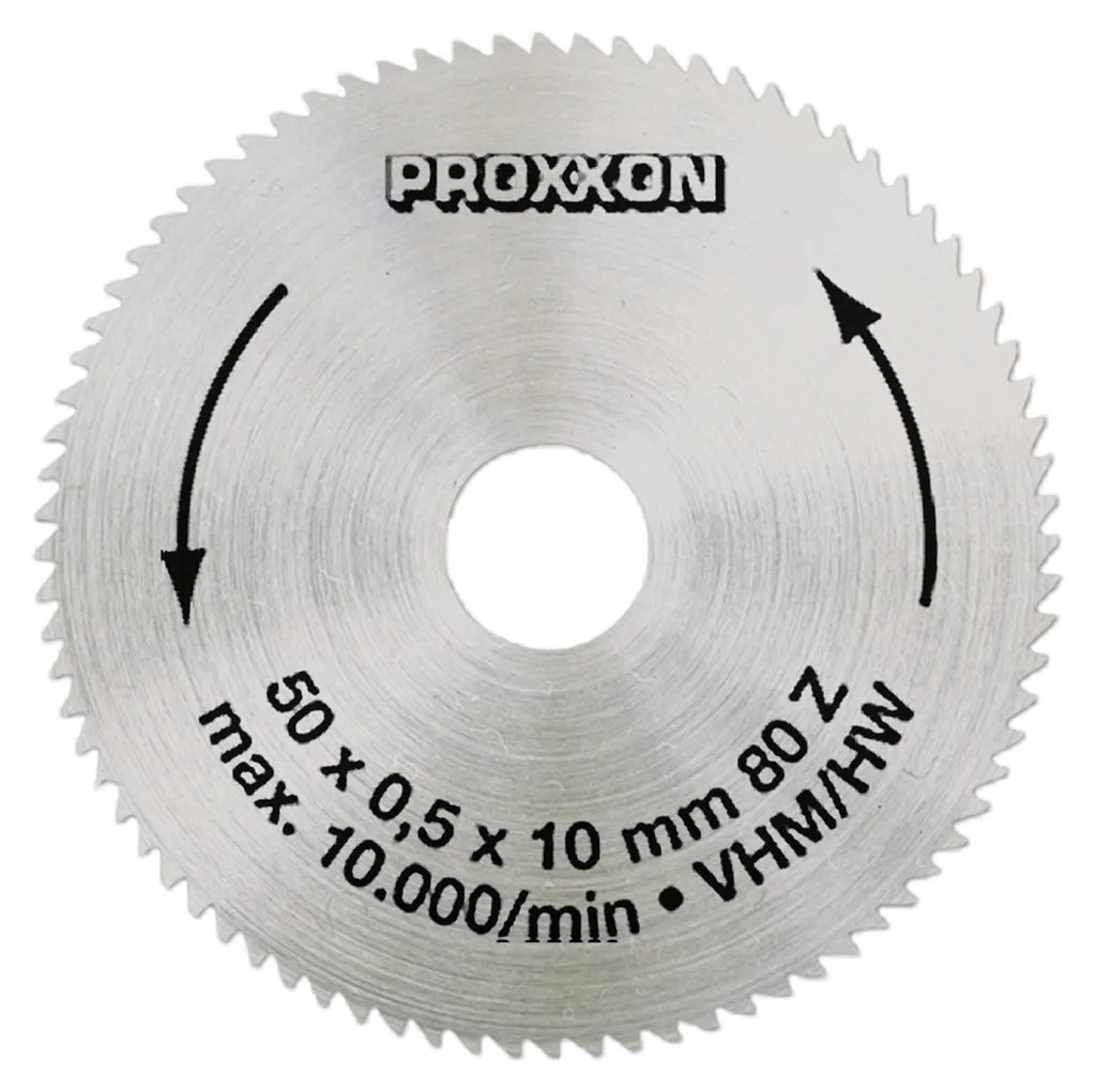 Disque de coupe carbure 50 mm PROXXON pour bois dur et métaux légers