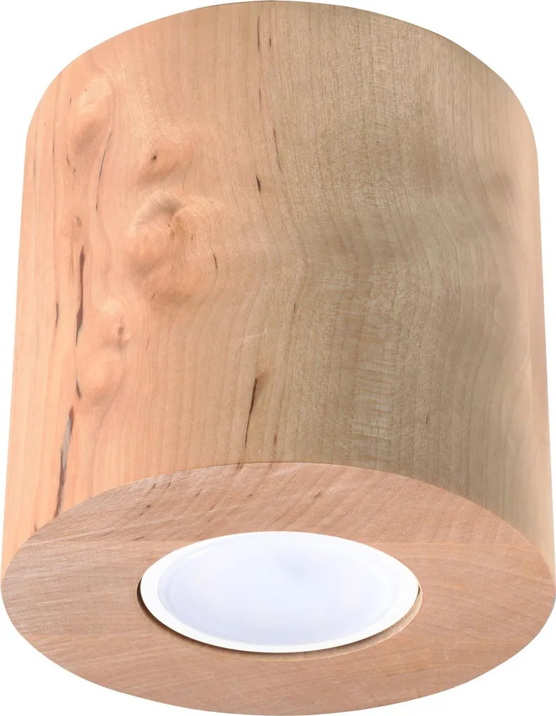 Plafoniera Orbis Wood Sollux | Illuminazione Design Nordico 1xGU10