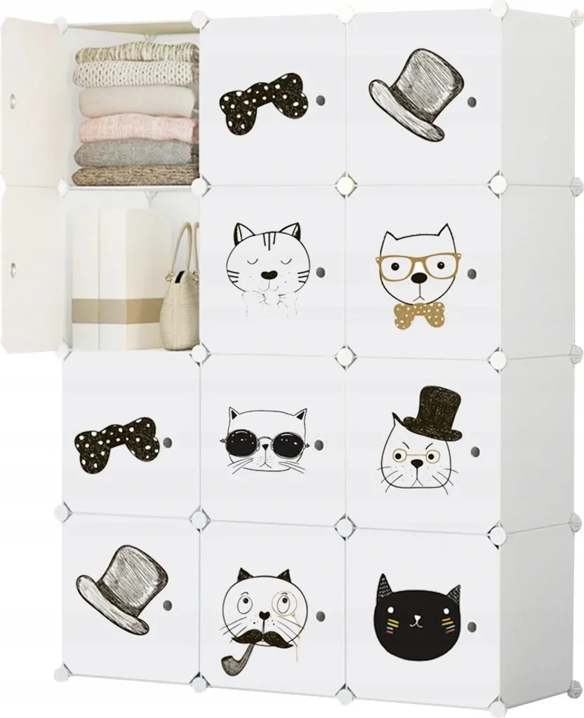Penderie modulable enfant à 12 compartiments - Meuble de stockage DIY - 7