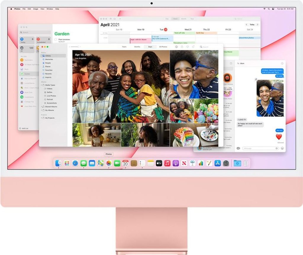 Apple MJVA3D/A Apple iMac 24-inch 4.5K Retina M1 chip / Image du produit 