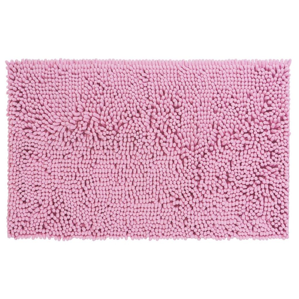 PANA Chenille Badematten Serie aus Mikrofaser - versch. Varianten, Größe:50 x 80 cm, Farben:Rosa