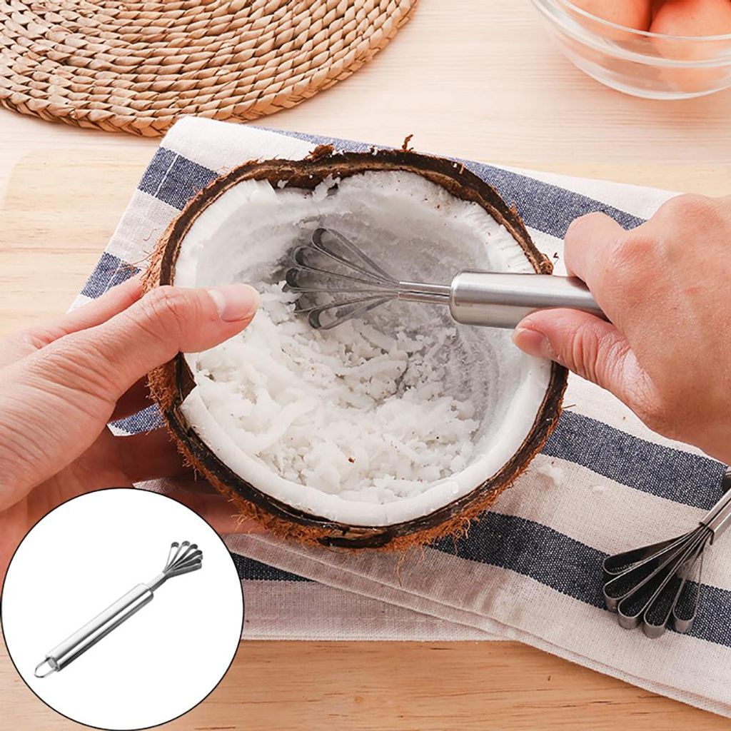 Kokosnussfleisch Slicer Fisch Skalierschaber Entfernung Messer Obst Gemüse -Reibwerkzeug