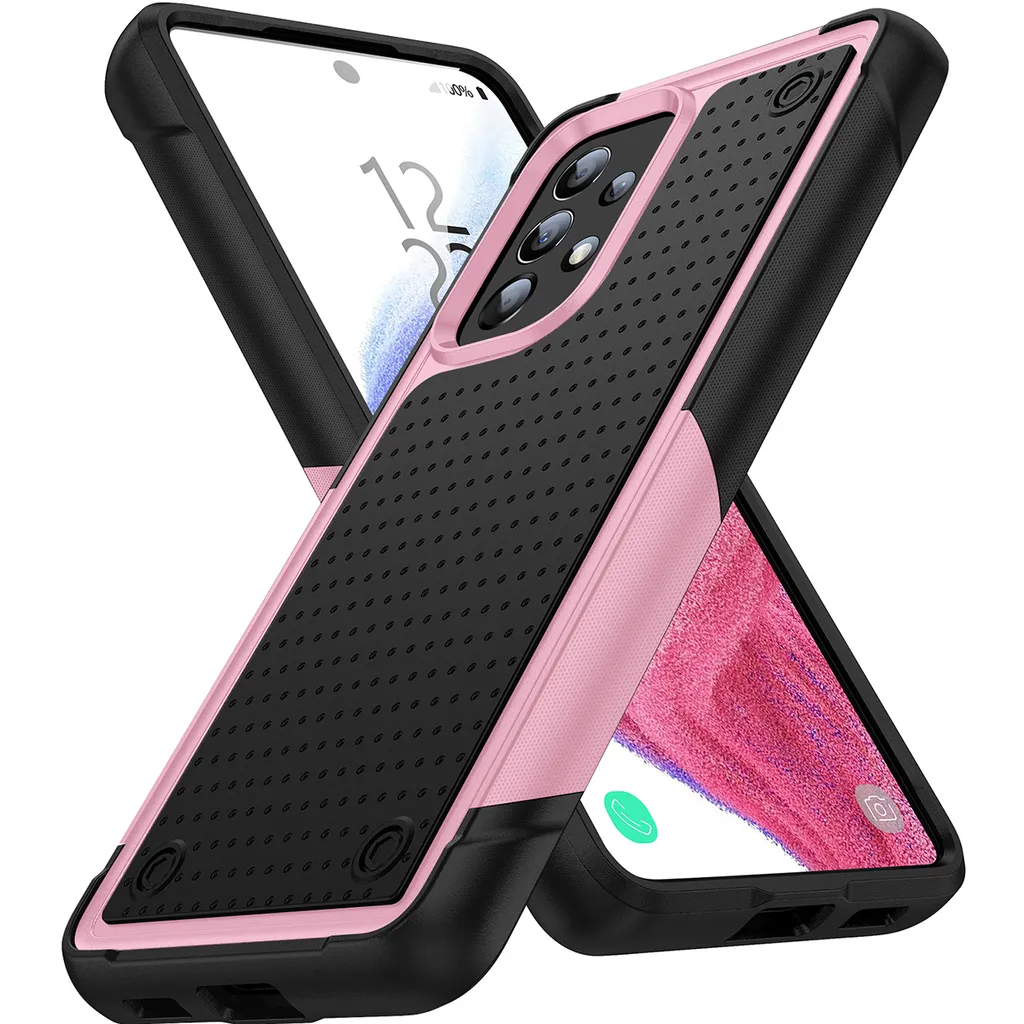 Custodia Militare Samsung A33 5G Antiurto 2in1 PC/TPU Rosa Nero