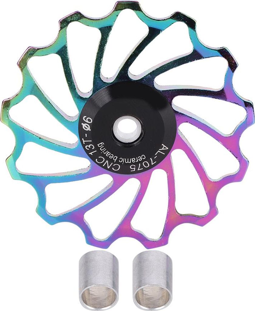 Mountain Bicycle Ceramics Heckummeur-Riemenscheibe-Getriebeblager Fahrrad Radfahren AccessoireColorful-13t