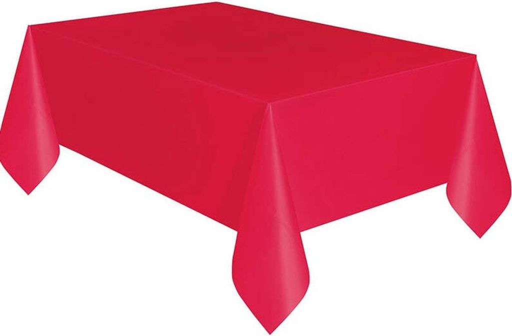 Tischdecke PVC Uni 137x274cm Compact Rot Produktbild 