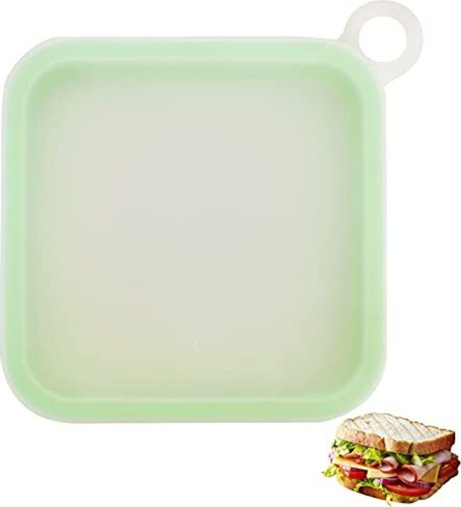 Zimoer Go Silicon Sandwich Box, 15,5 x 2,5 cm, wiederverwendbar, tragbar, hängen