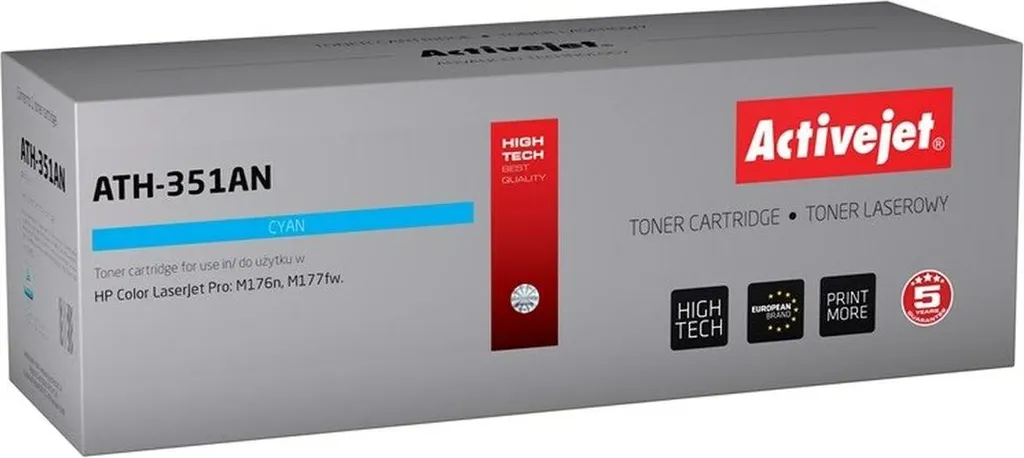 Toner cyan anti-bavure CF351A de rechange pour imprimante HP 205A