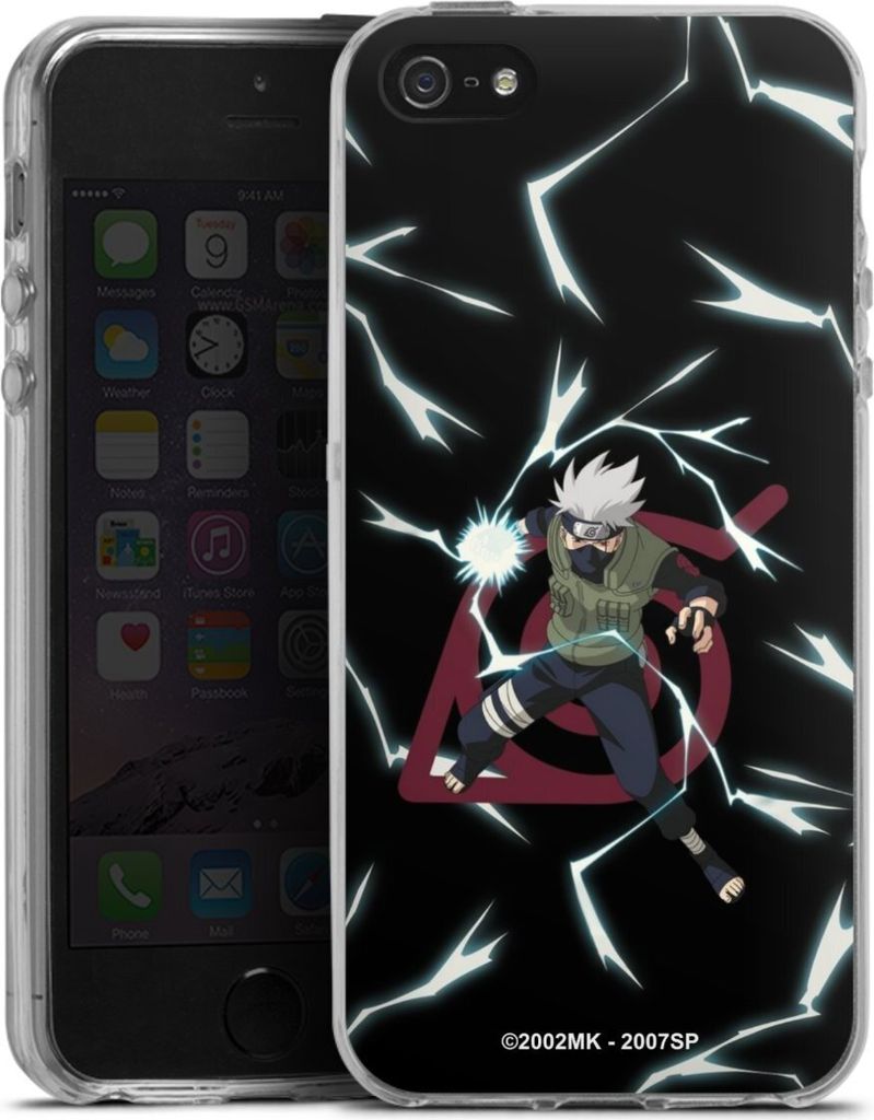 DeinDesign Handyhülle für Apple iPhone 5s Silikon Hülle Case Smartphone Schutzhülle Naruto Shippuden Offizielles Lizenzprodukt Kakashi