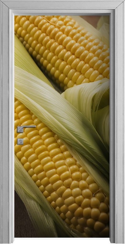 Tür Selbstklebende 90x210 cm Türfolie Türtapete Klebefolie - Maiskolben