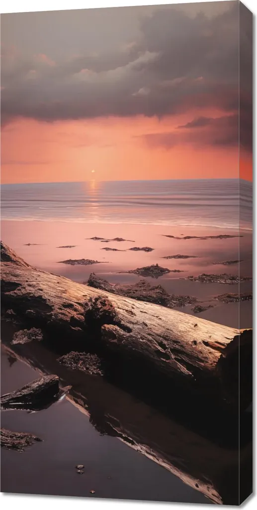 Tableau Déco Panoramique 50x100 cm Le calme avant la tempête pour Salon