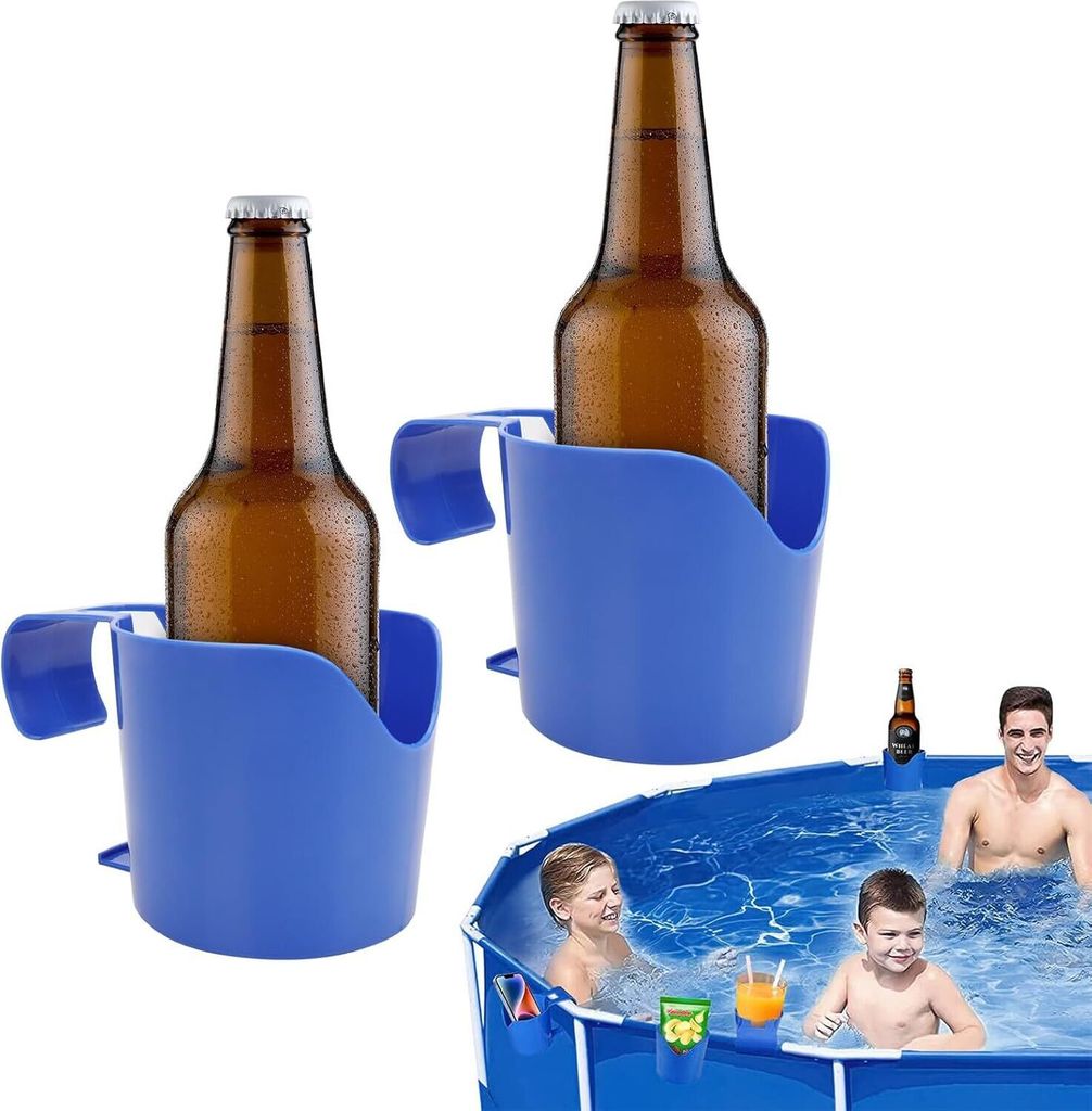 2 Stück Getränkehalter Pool, Poolrand Getränkehalter aus Produktbild 