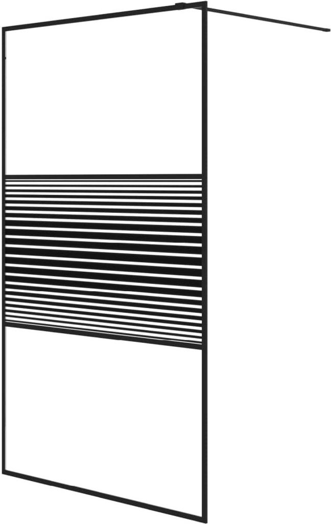 vidaXL Sprchová zástěna pro sprchový kout černá 115x195 cm Obrázek produktu 