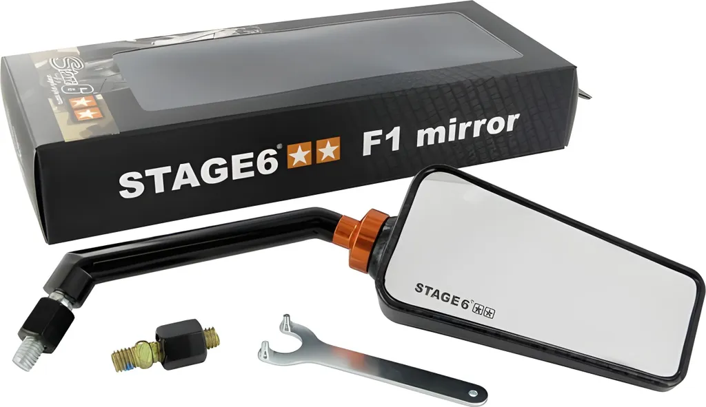 Rétroviseur Stage6 F1 universel M8 droit : la solution tuning carbone
