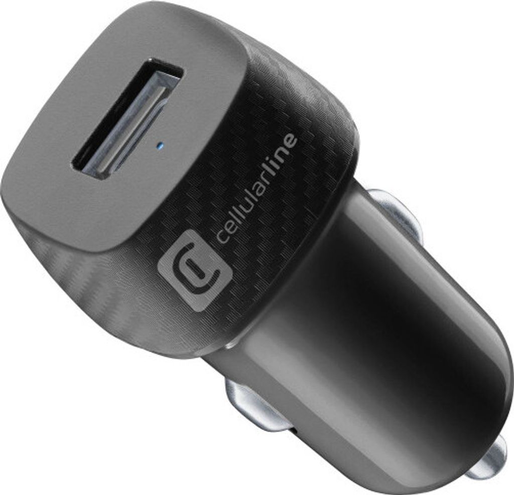 USB Car Charger 12W Black (60764) Autoladegerät