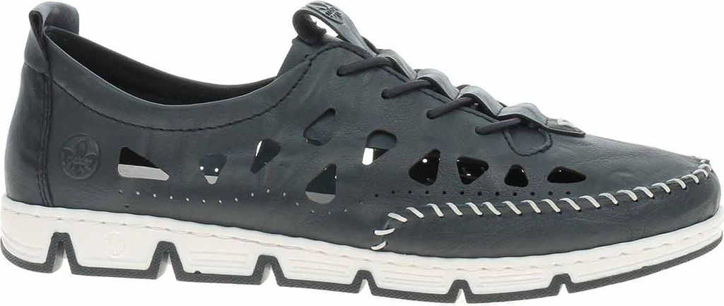 Damskie loafersy Rieker 49956-14 blau 38 Zdjęcie produktu 