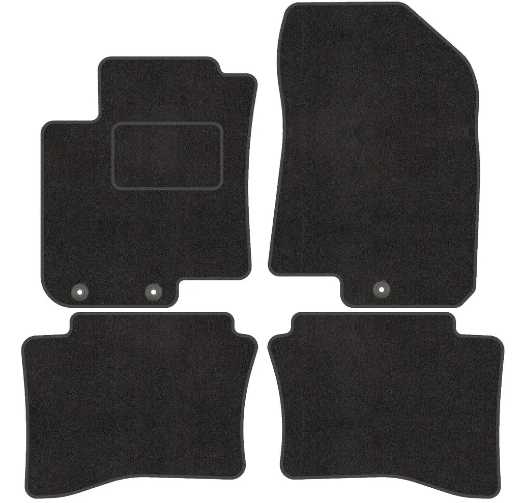 Set 4 Tappetini Hyundai i10 II (dal 2013) su Misura in Velluto