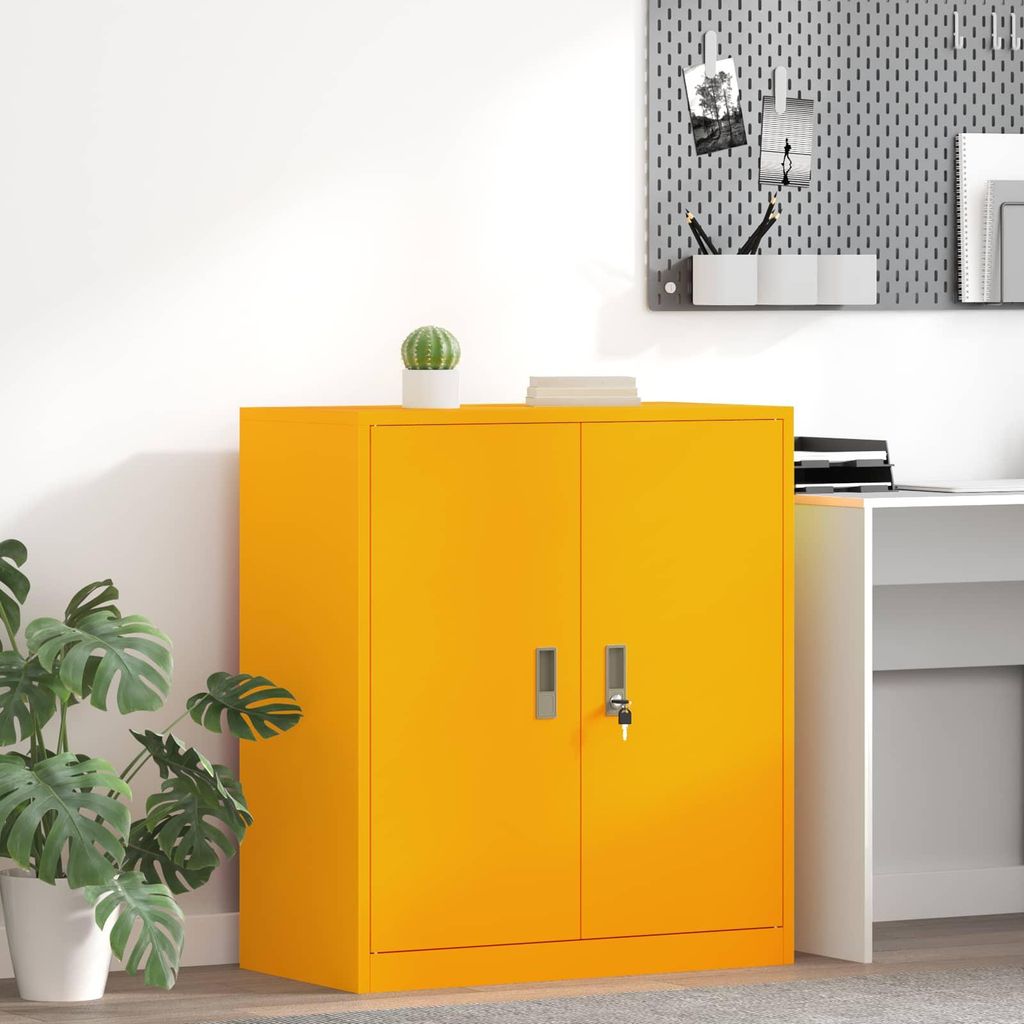 "Schlussverkauf" Aufbewahrungsschrank für Büro - 1 pc Büroschrank - Senfgelb 80x40x90 cm Stahl C15060