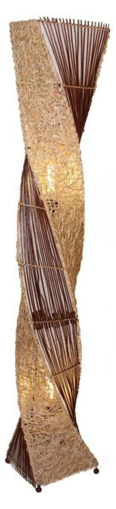 Stehlampe Marco 150cm Rattan Bananenblatt Boho Natur Produktbild 