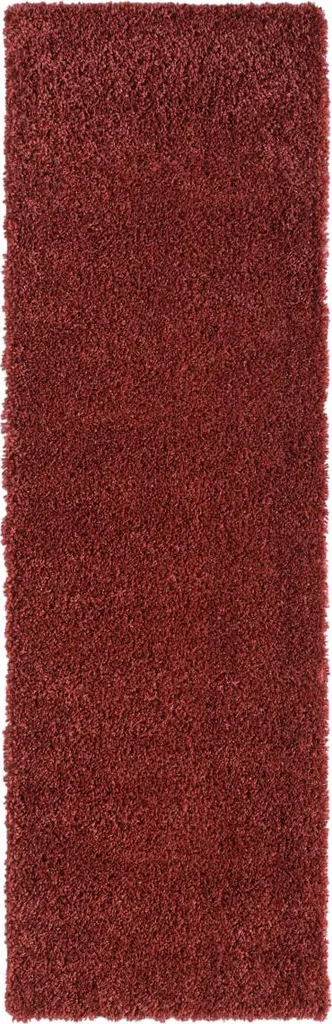 Tapis de sol My Shaggy 80x200 cm rouge vin : confort doux pour sol