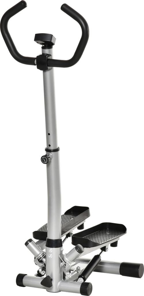Stepper Heimtrainer Fitnessgerät mit Handgriff für Bein- und Po-Training, LCD-Bildschirm, verstellbare Geschwindigkeit,