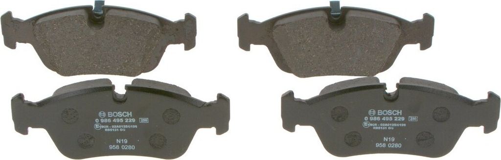 BOSCH Bremsbeläge Satz Vorne für BMW 3 Limousine (E46) 0 986 495 229